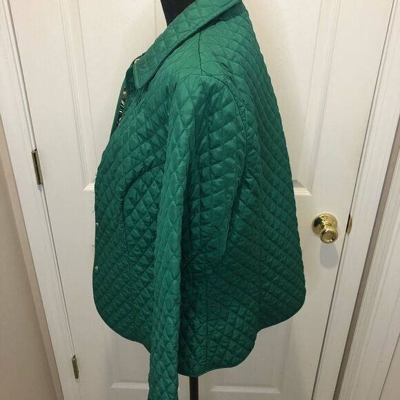Briggs New York green lined snap front jacket - Picture 7 of 11